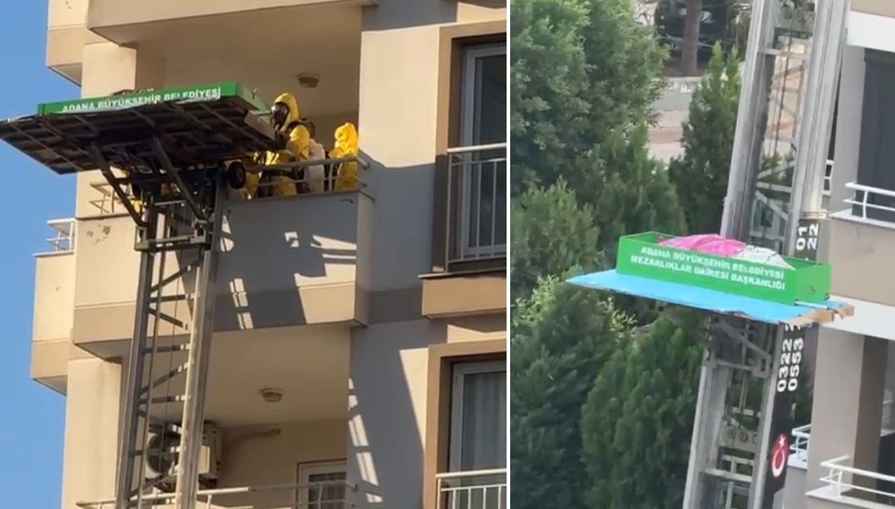 dairede cansiz bedeni bulundu cenazesi asansorlu aracla indirildi qGp9Gau4